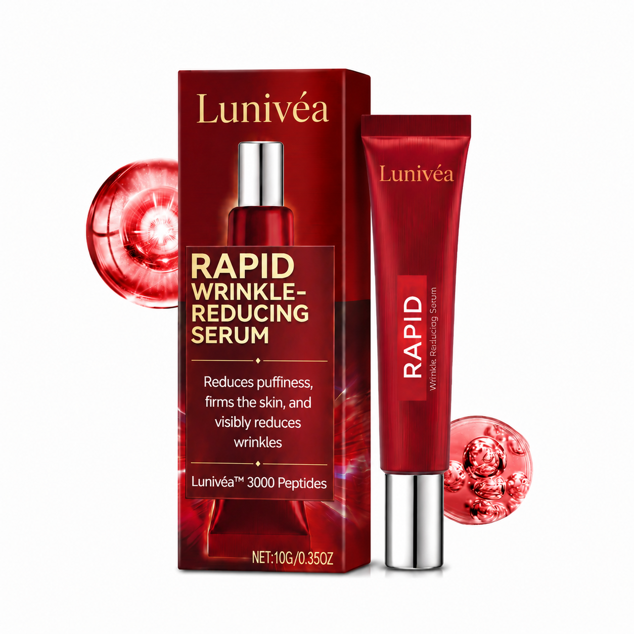 Results in 60 Seconds - Lunivéa™ Rapid Wrinkle-Reducing Serum for Wrinkles, Bags & Dark Circles